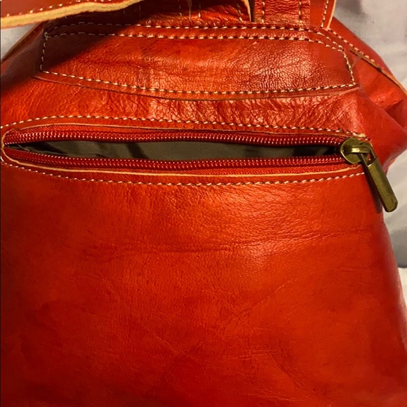 Moroccan Leather Backpack - Picture 7 of 15